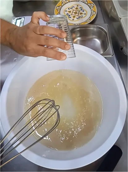 Preparação da massa
